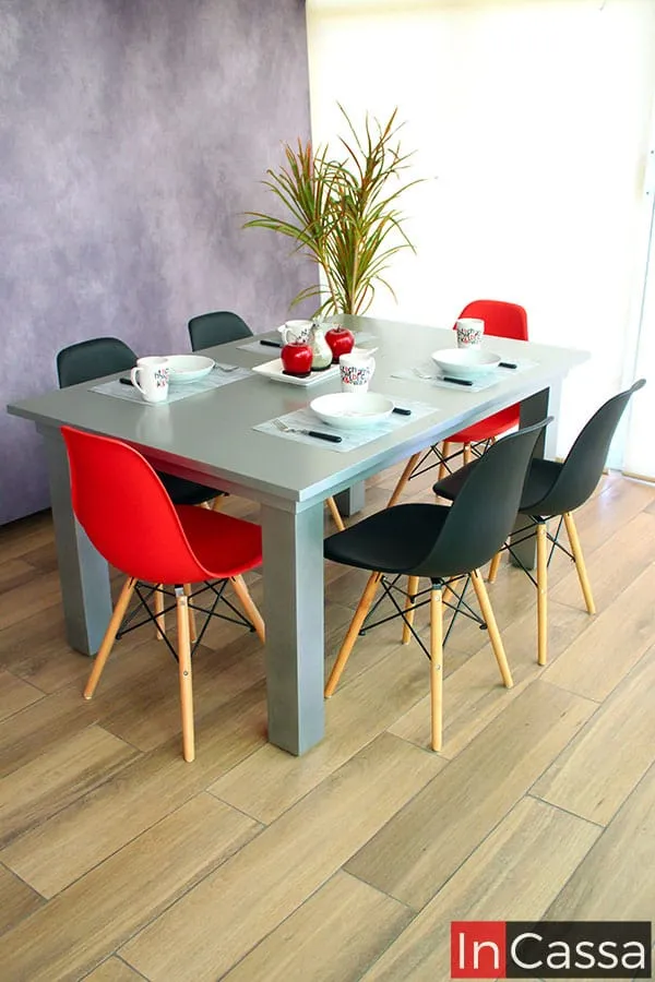 Comedor EAMES Modelo EMBOSCADA colors InCassa Muebles