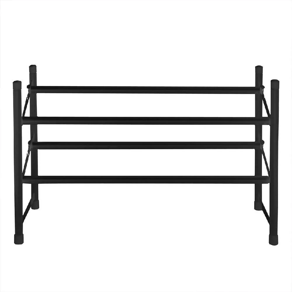 Zapatero expandible 2 niveles negro Marketplace - Rejiplas