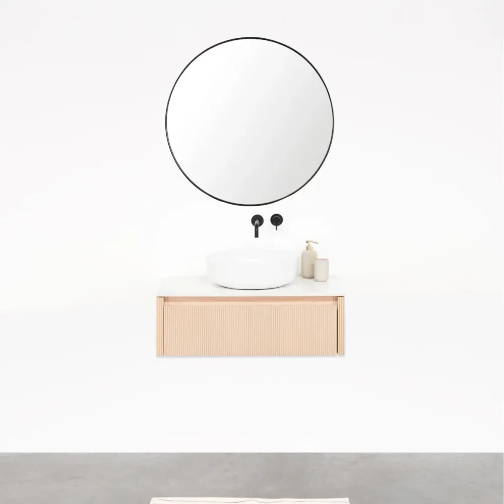 Mueble de baño - Ahun - Roble - 80 cm
