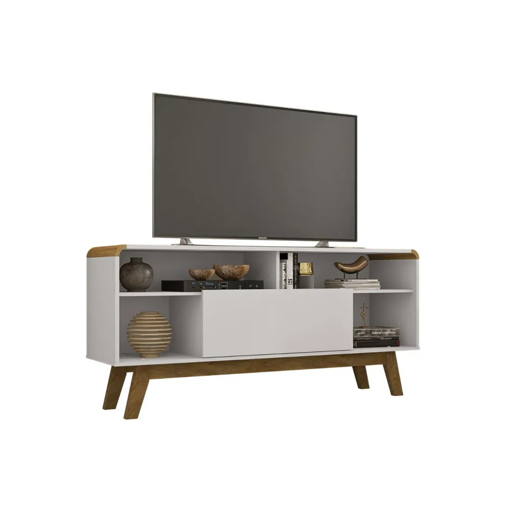 Rack Tv 55" Lazuli Blanco Invierno