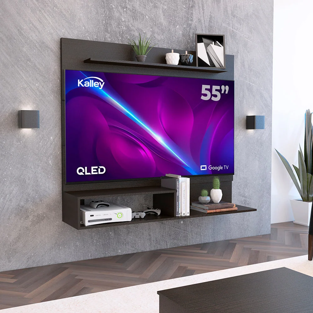 Panel de Tv Beijing, Wengue, con espacio para tv 55" RTA Design