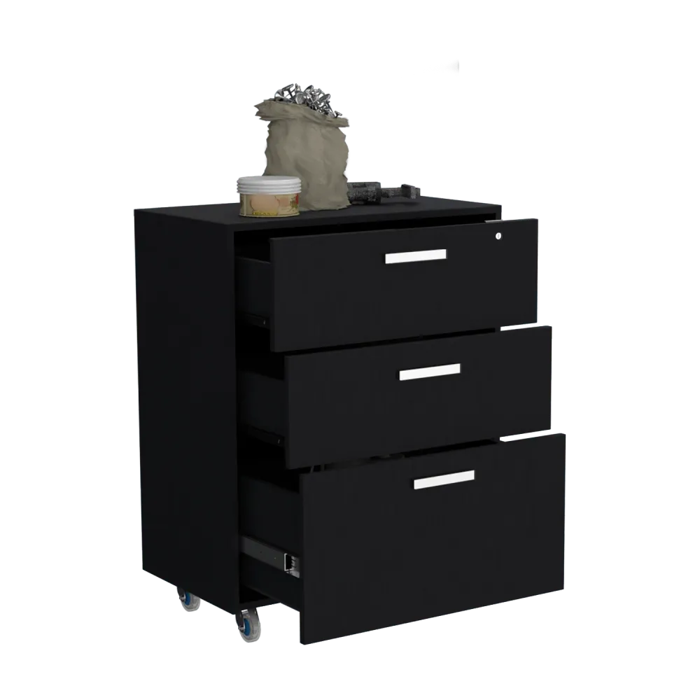 Gabinete 3 Cajones Bajo 90X70 Rta Wengue RTA MUEBLES