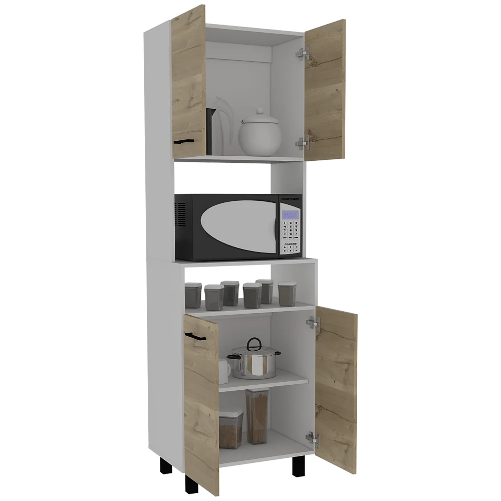 Modulo Microondas Lanzini Blanco Duna RTA MUEBLES