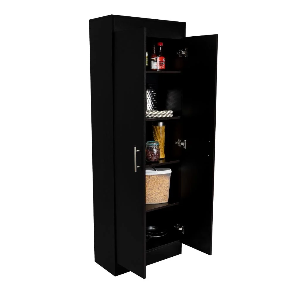 Alacena Barlovento, Wengue, Cuenta con Cinco Entrepaños y Dos Puertas Batientes ZF Virtual Muebles