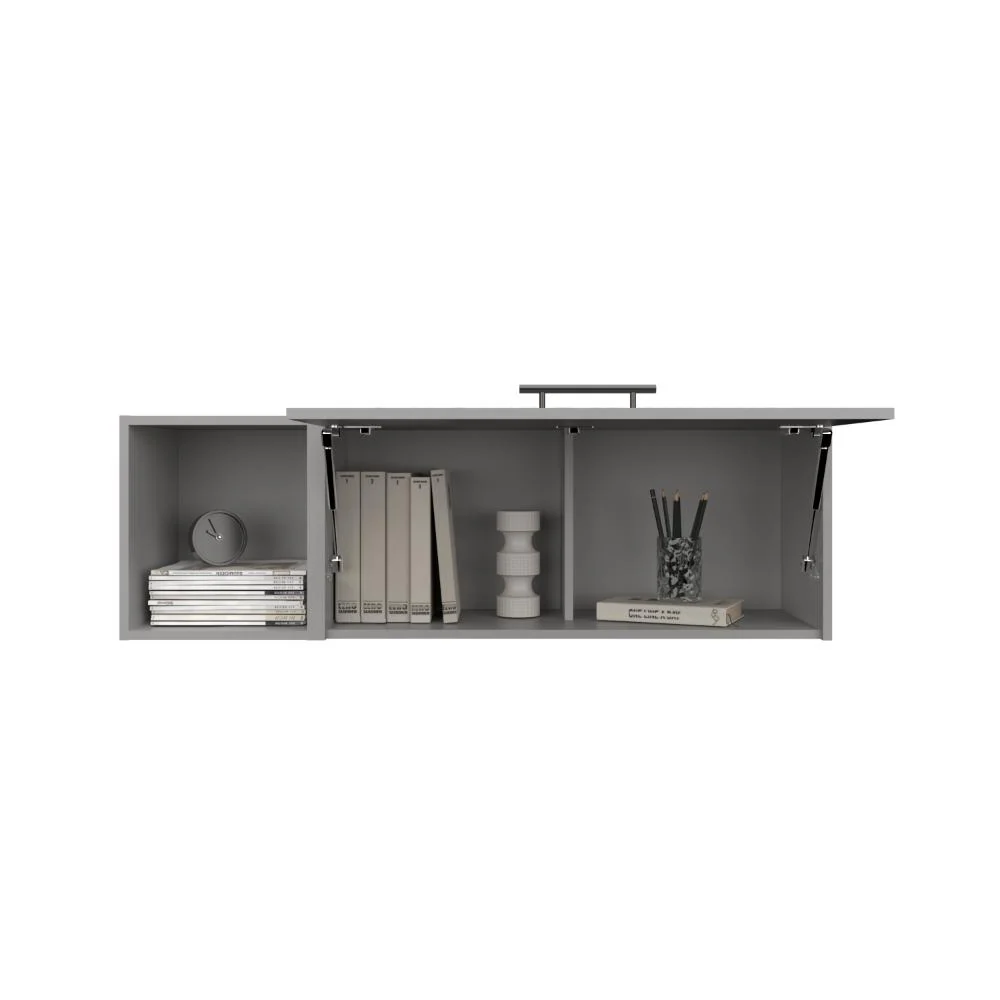 Modulo Superior Asten, Gris, con espacio para guardar objetos Virtual Muebles ZF