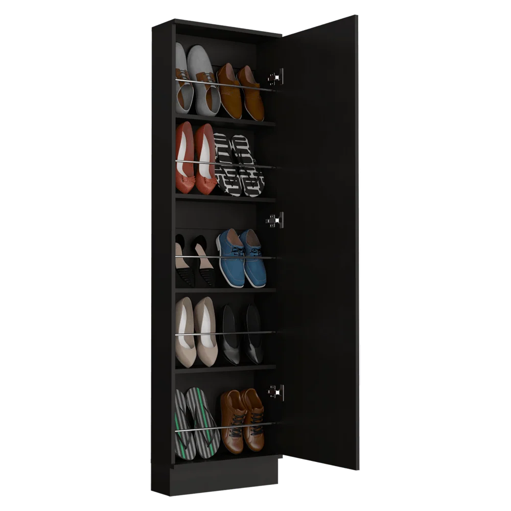 Zapatero Leto, Wengue, con Amplio Espacio de Almacenamiento Virtual Muebles ZF