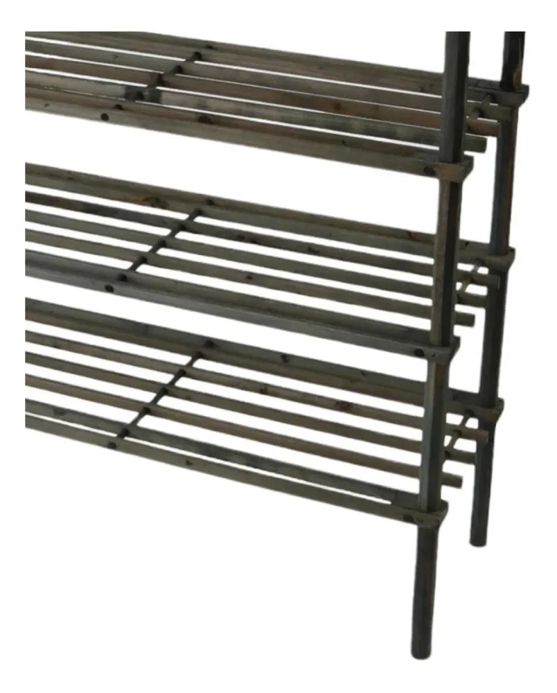 Zapatero Organizador Madera 4 Niveles 67x63x26 CM Caoba