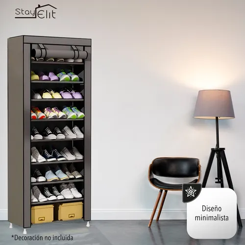 Zapatero Easy Shop Shoe-2, 27 Pares, 9 Estantes Gris ZEBBRIS SHOP