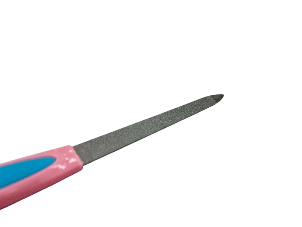 Lima Metálica para Uñas con Saca Cutícula para Uso Intensivo