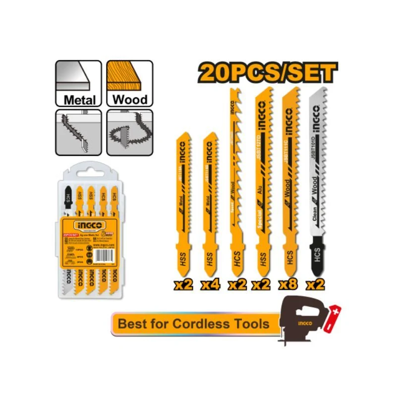Quitagrasas SET 20PCS HOJAS PARA SIERRA CALADORA EN BLISTER