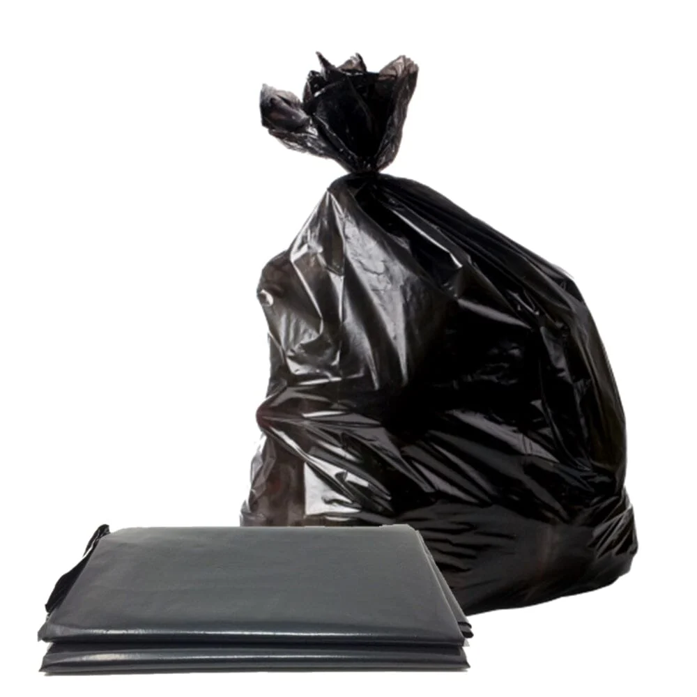 Bolsa Basura Plana Negra 110x130 5 Un | 100% Compostable
