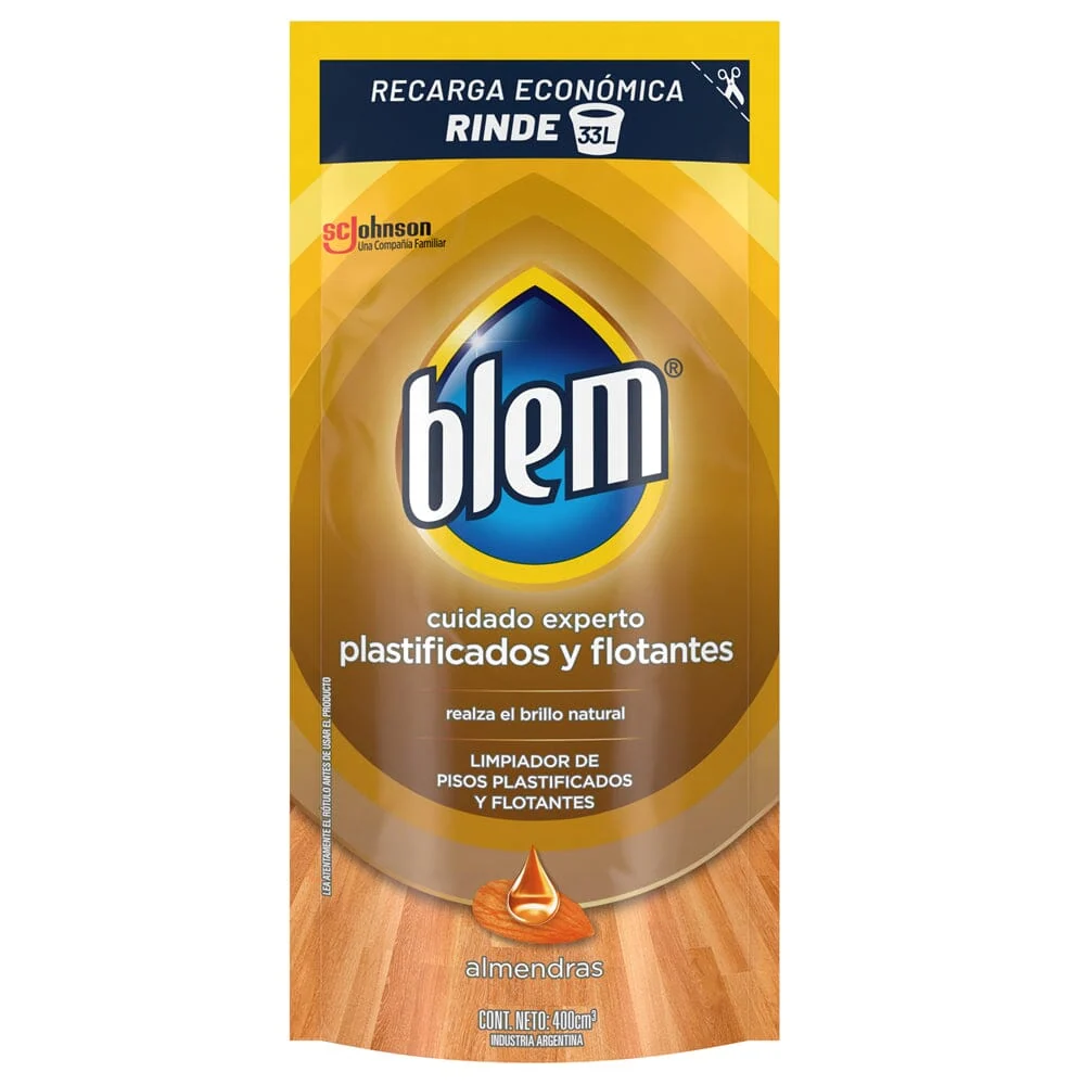 Aroma Limón Limpiador Piso Flotante Almendra Recarga 400 Ml