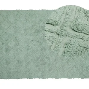 Ecológico Premium Alfombra de algodón verde preciso 140 x 200 cm HATAY