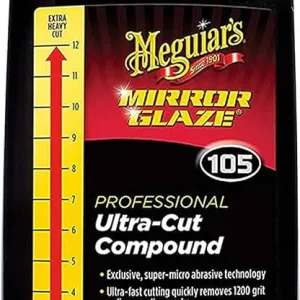 MEGUIAR'S 105 ULTRA CUT COMPOUND 8 OZ con Ácido Cítrico