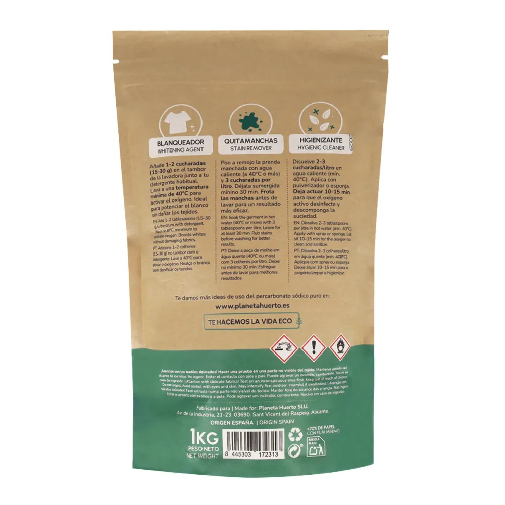Percarbonato Sódico Planeta Huerto 1 Kg 5L