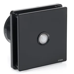 STERR BFS100P-B - 100 mm Extractor de Baño, Sensor de movimiento, 90 m³/h, Negro