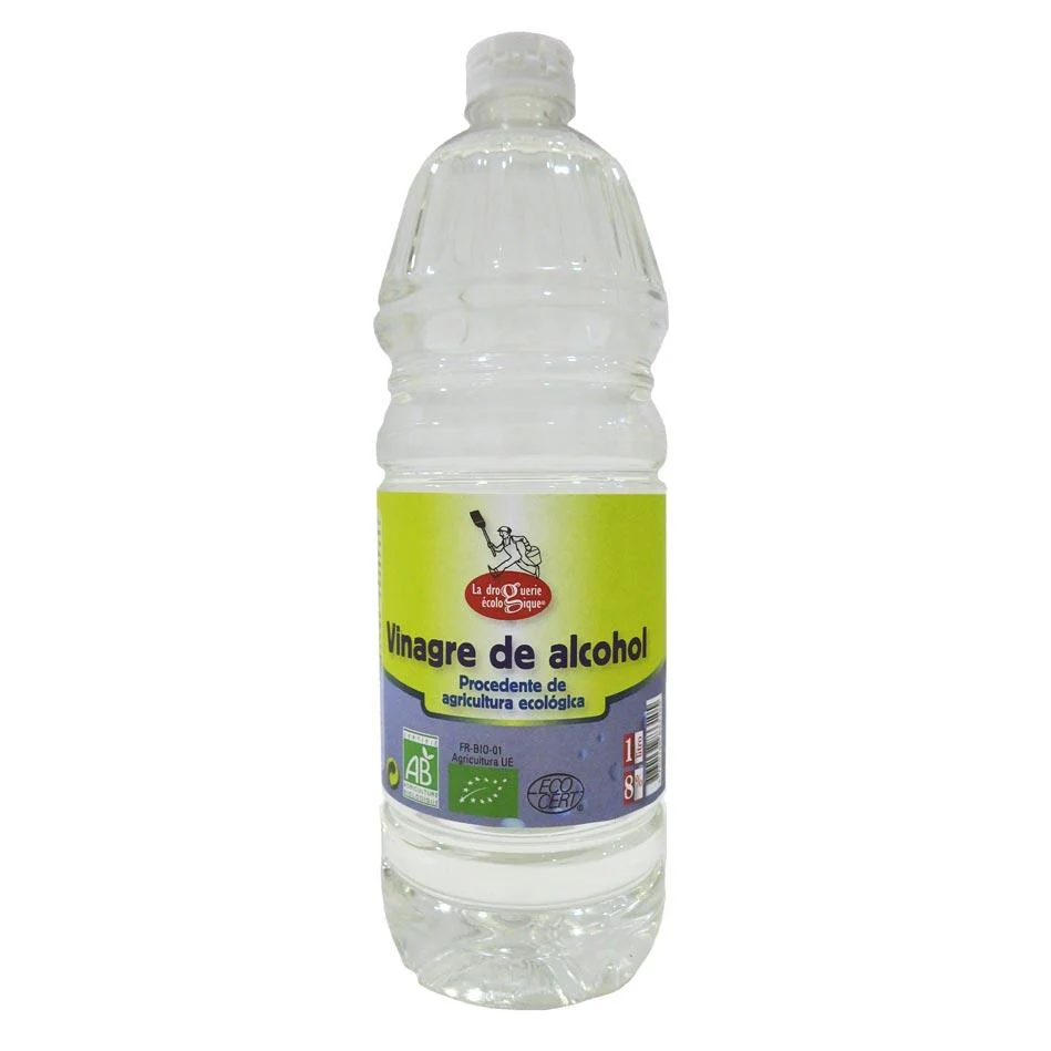 Vinagre de alcohol 8º La Droguerie Écologique 1 L Pack de 3 Unidades