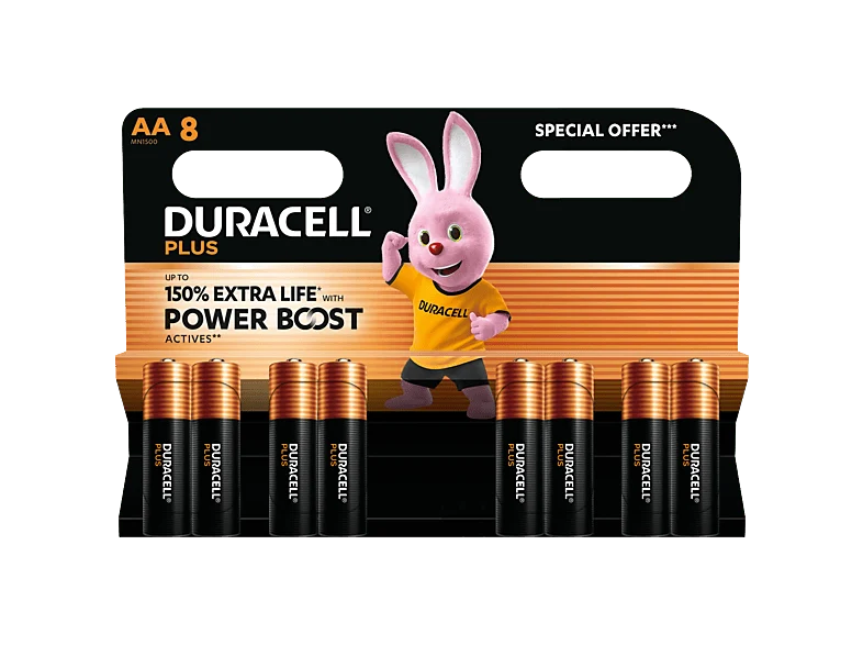 DURACELL Alkaline Mainline Bst AA X8 SO Pile | Envío Rápido