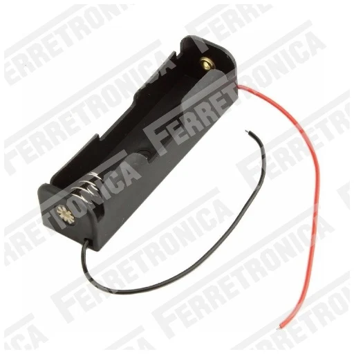 Porta Pila para 1 Bateria AA con Cable de Conexion Listas para Usar