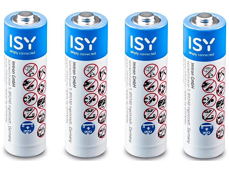 ISY Piles alcalines 4 x AAA (IBA-1004) con Tecnologí de Larga Duración