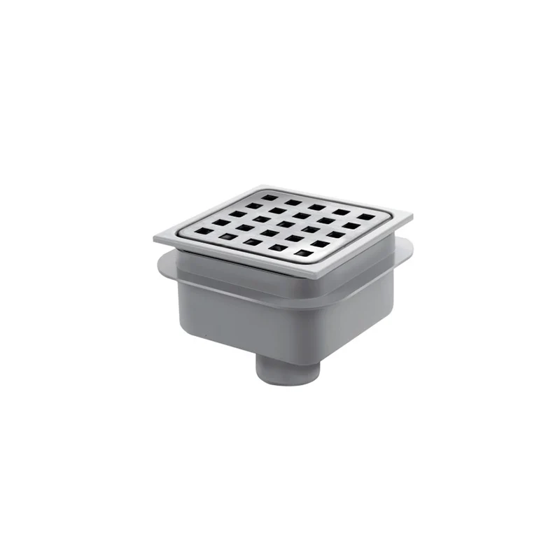 Piletta abs con griglia acciaio inox 10x10