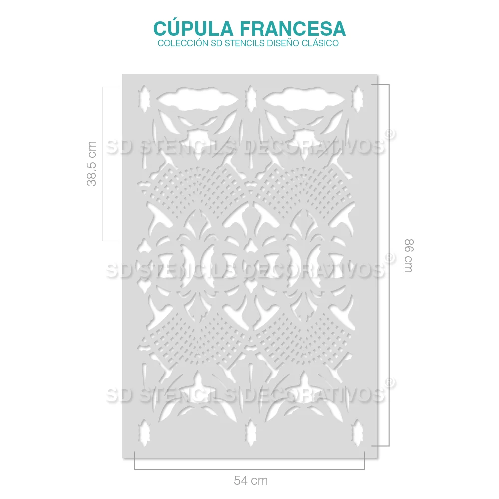 Baterí de 9V CÚPULA FRANCESA STENCIL