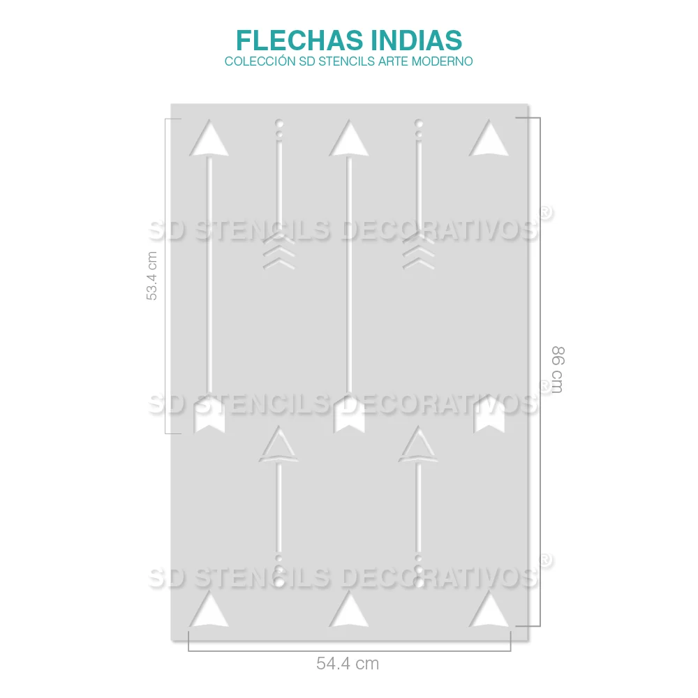 FLECHAS INDIAS STENCIL para Mandos Distancia