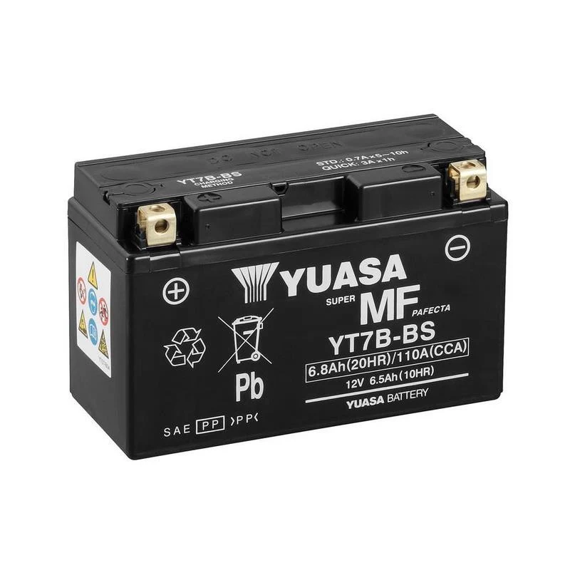 BATERÍ YUASA YT7B-BS CONTIENE ÁCIDO