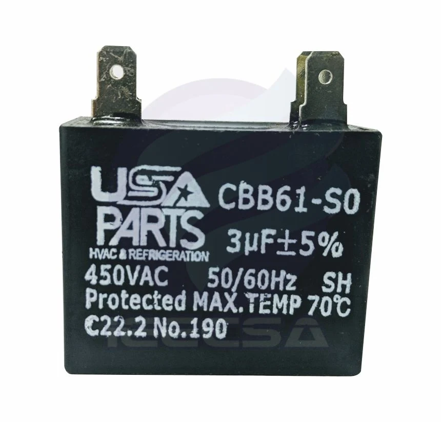 CAPACITOR 3.0MFD 450V CUADRADO PARA MOTOR | Recargables 1000 Veces |