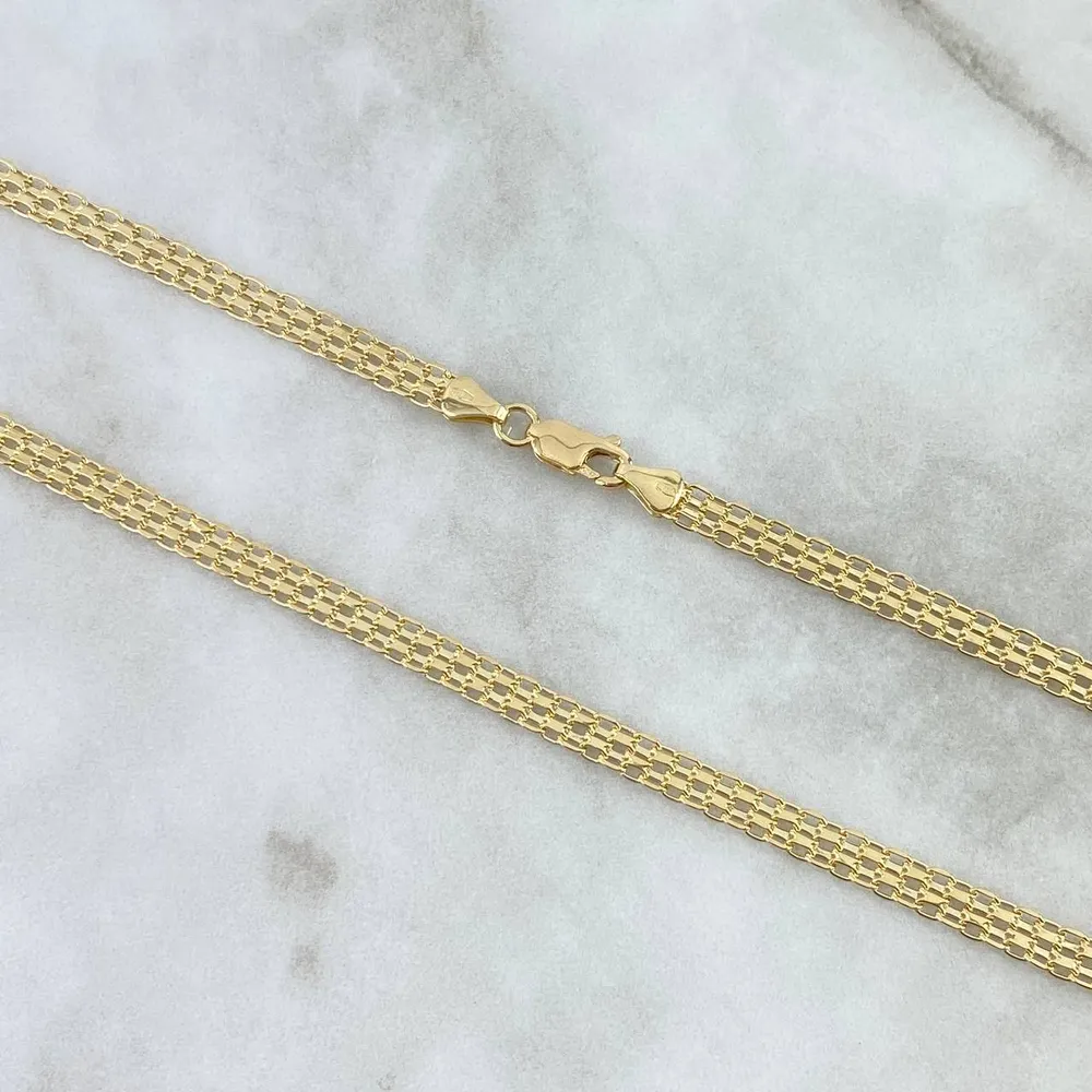 Certificadas CE Cadena China 7.35gr / 50cm / 4.7mm Oro Amarillo +0 *