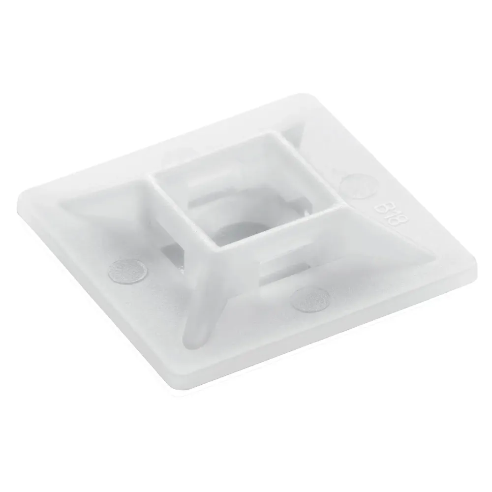 Base para cinchos con pegamento, 3 x 3 cm con Cargador Incluido