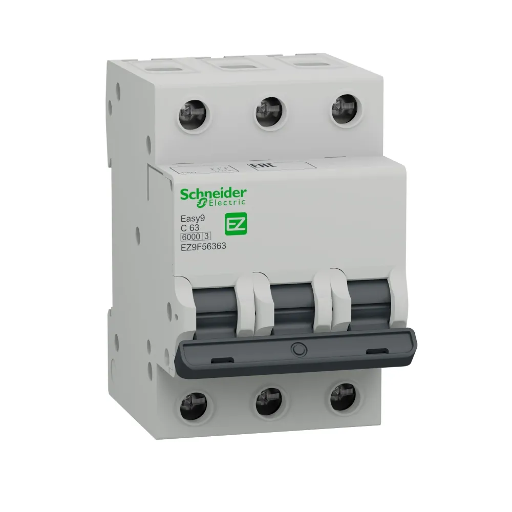 Interruptor termomagnetico EASY9 3 polos 63A Listas para Usar