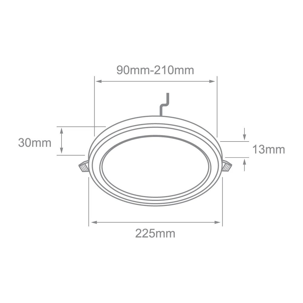 Lámpara Downlight Empotrable AINALA III con Certificación RoHS