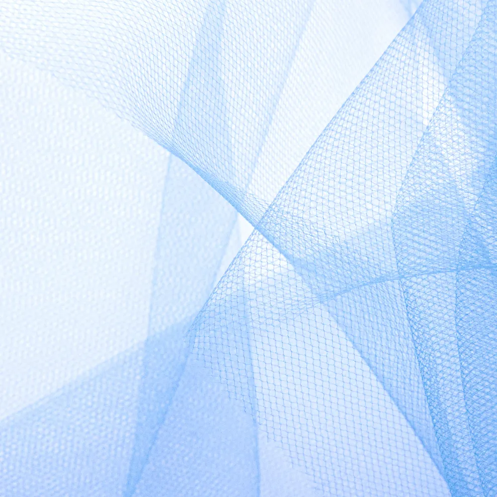 Tul liso azul 0,3x9m con Certificación RoHS