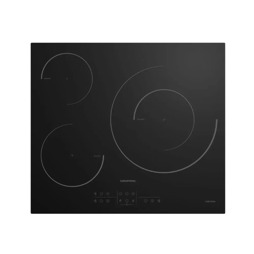 Vitrocerámica inducción Grundig GIEI 613323 MN 7200W 3 zonas negro 59 cm para Juguetes