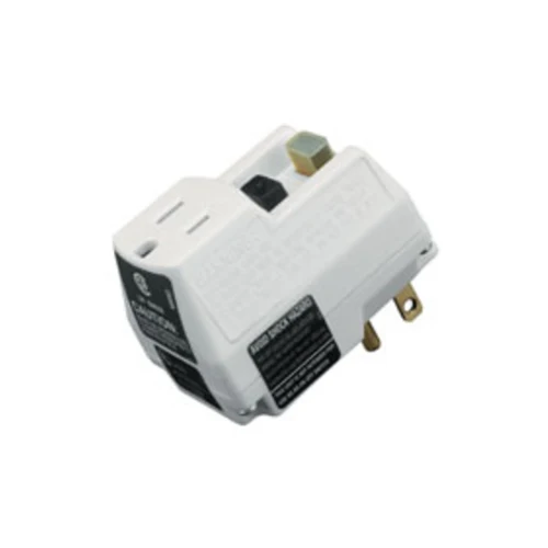120V 15A Single Outlet Right Angle GFCI Adapter Marfil 14650006-6 (Pack 6)