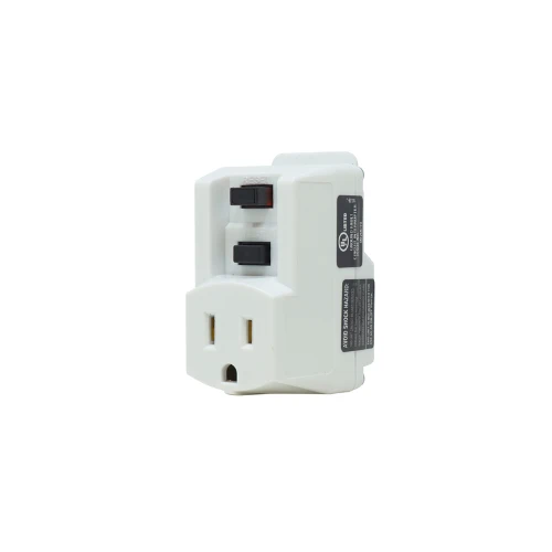 120V 15A Single Outlet Right Angle GFCI Adapter Marfil 14650006-6 (Pack 6)