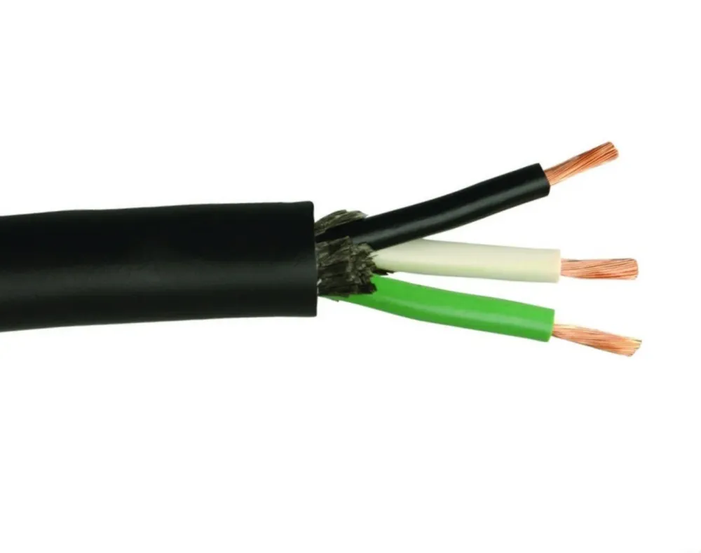 12/3 SOOW Black Manejable Power Cable 600V UL CSA