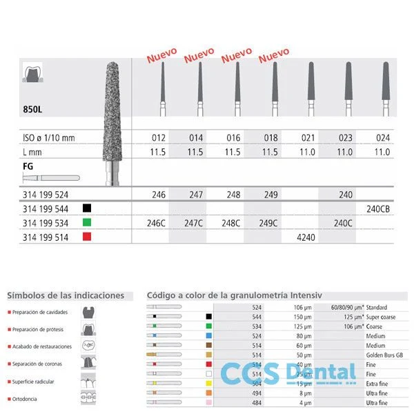 Fg 248/6 850L-016 Fg Diam. Medio 6Uds.