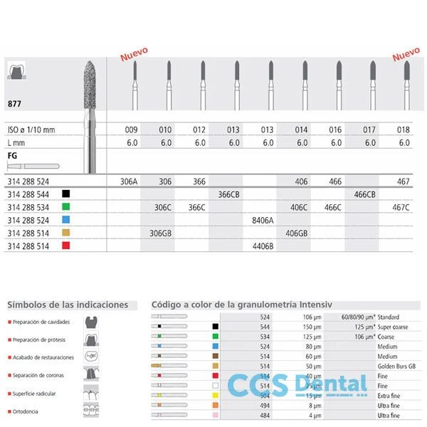 Fg 406/6 877-014 Fg Diam. Medio 6Uds.