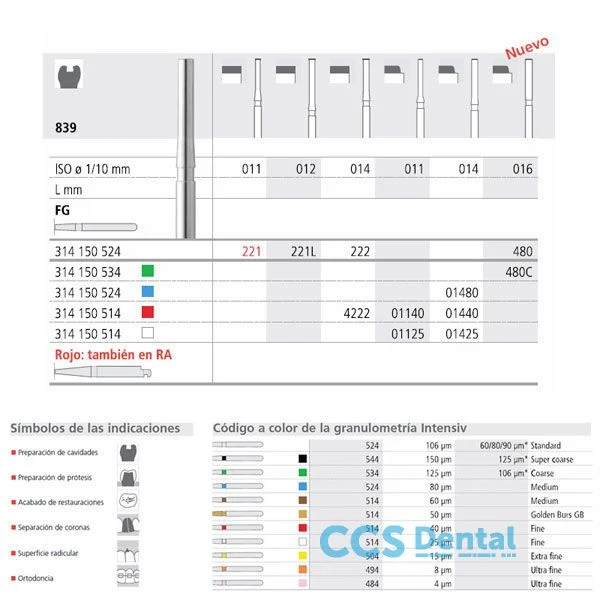 Fg 480/6 839-016 Fg Diam. Medio 6Uds.