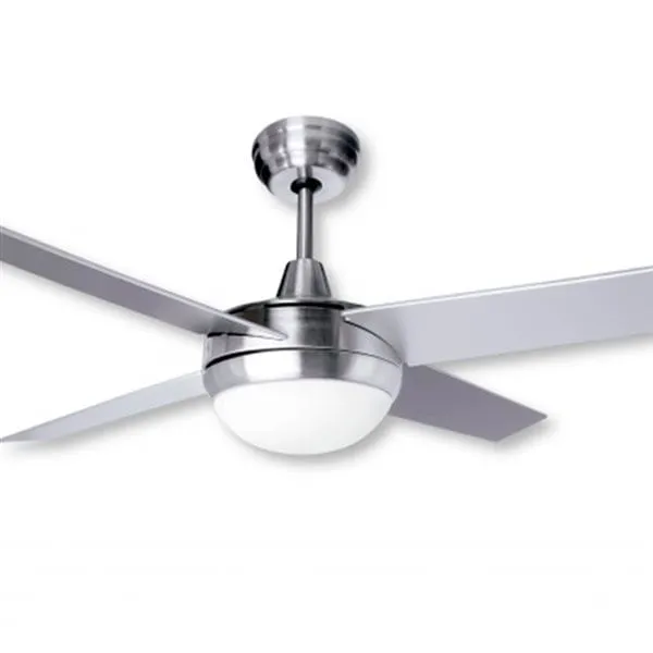 Baterías Recargables Ventilador de techo Montana con luz LED 56W 6 velocidades plateado