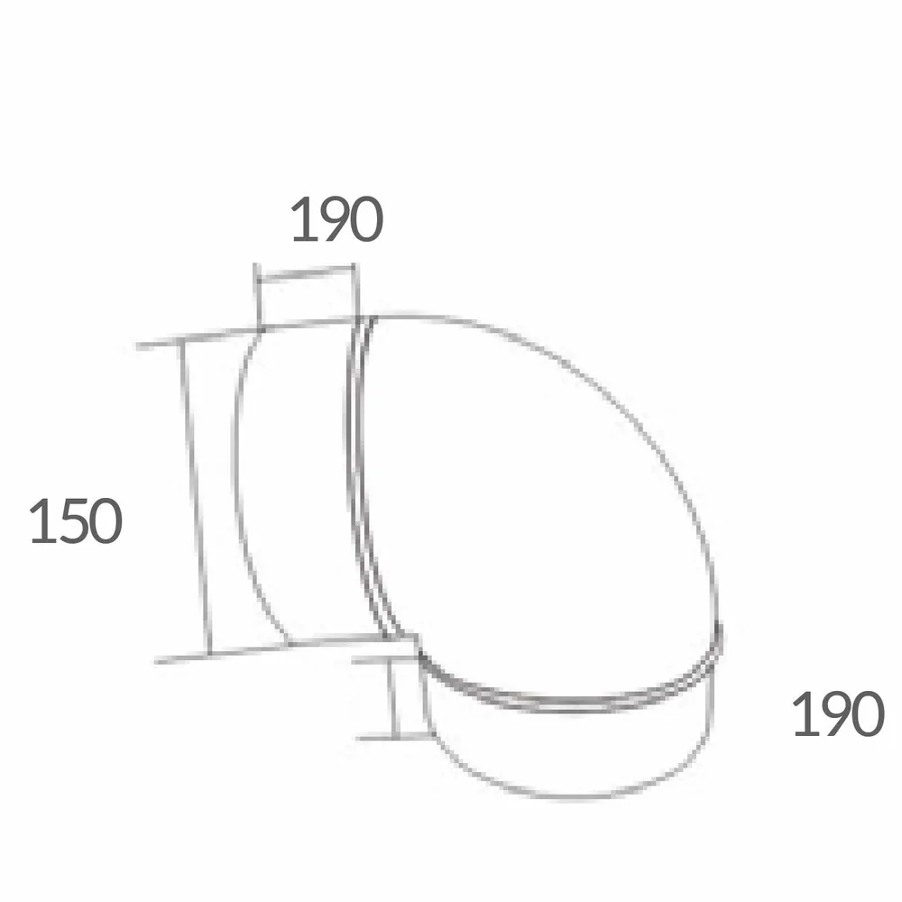 Cargador Inteligente Estevez Cambio de Dirección para Ducto de Extractor 6", Modelo 090-6