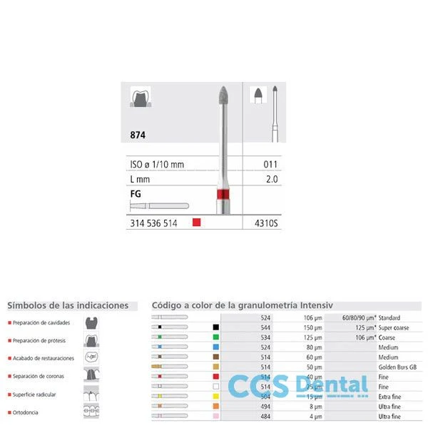 Certificadas CE Fg 4310S/6 874 -011 Fg Diam. Elegante 6Uds.