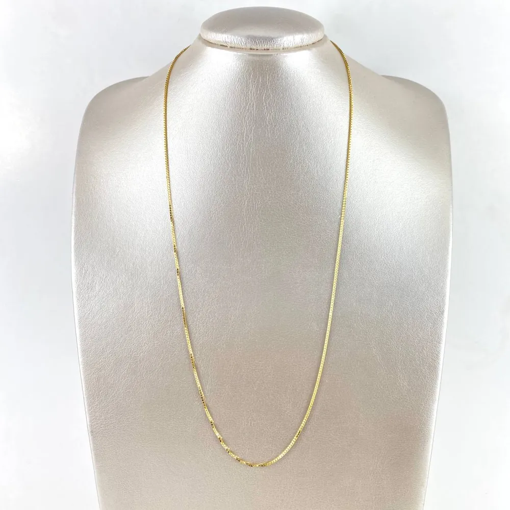 Certificadas CE Cadena Veneciana 5.6gr / 60cm / 1.2mm Oro Amarillo +3 *