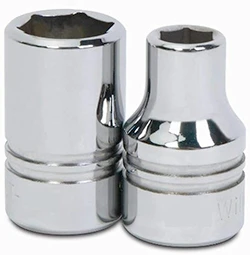 Dado Corto De 6 Puntas, 1/2" x 1/2", Williams ST-616