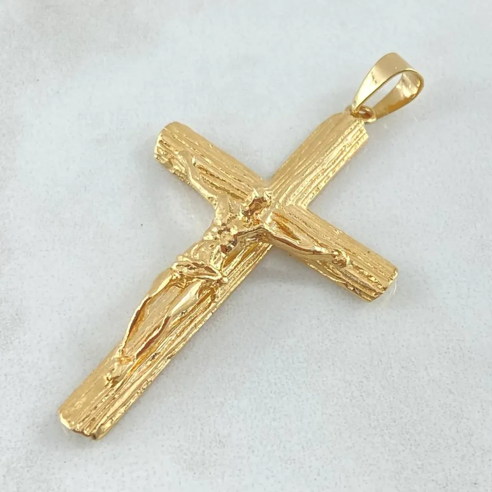 Dije Cruz Cristo 6.4gr / 5.2cm / Oro 18K © con Estuche de Almacenamiento