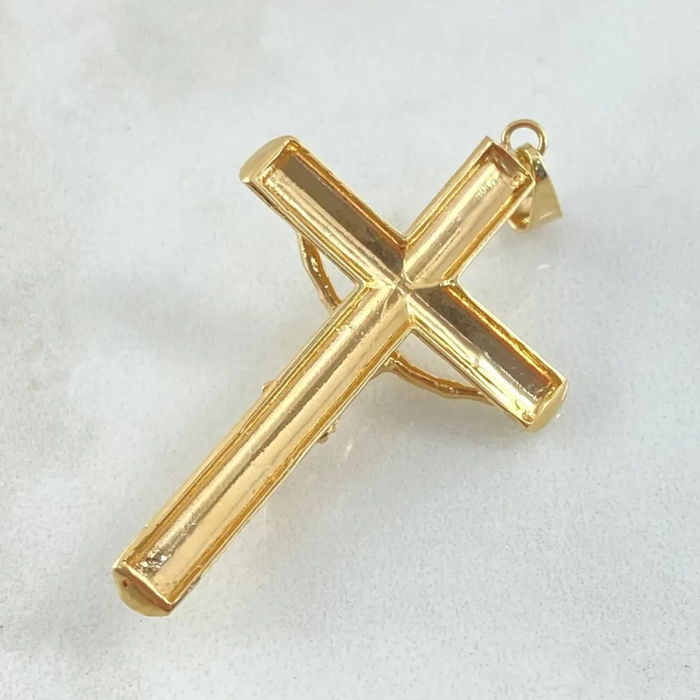Dije Cruz Cristo 6.4gr / 5.2cm / Oro 18K © con Estuche de Almacenamiento