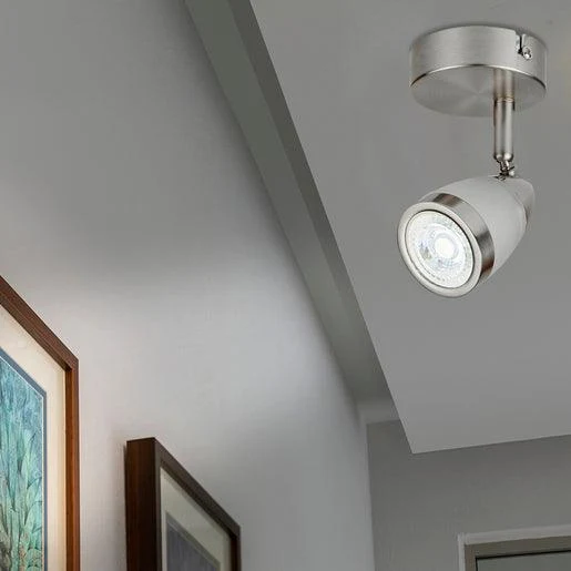 Pilas de Reloj Lampara spot interior bejar satinado gu10 6w