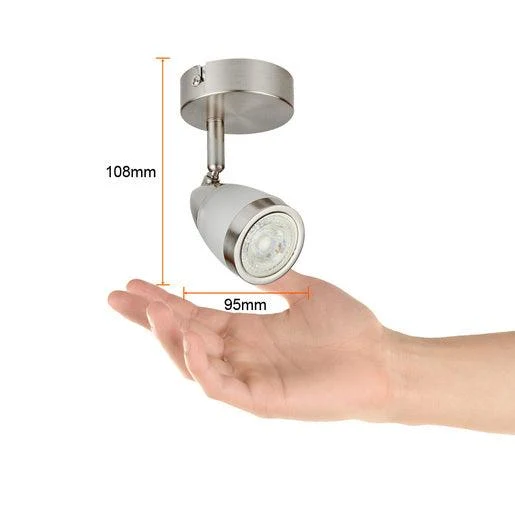 Pilas de Reloj Lampara spot interior bejar satinado gu10 6w